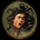 Michelangelo Merisi da Caravaggio, Testa di Medusa, 1597 ca. Olio su tela, cm 60×55. Galleria degli Uffizi, Firenze