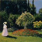 Claude Monet (1840 - 1926), Signora in giardino a Sainte-Adresse, 1867, Olio su tela, di 101.5 x 82.3 cm, Museo Statale Ermitage, San Pietroburgo