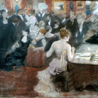 Giuseppe De Nittis, Il salotto della principessa Matilde, 1883, Pastello su tela, cm. 80x71, Musée Joseph Denais Beaufort-en-Vallé 