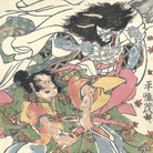 Kuniyoshi Utagawa, Omori Hikoshiki e la principessa Oni, 1830 circa