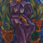 Umberto Boccioni, Costruzione spiralica, 1913, Olio su tela, 95 × 95 cm | Courtesy of Museo del Novecento, Milano