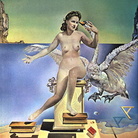 Salvador Dali?, Leda Atomica, 1949. Gala E?luard Dali?, il cui nome originale era Elena Dmitrievna D’jakonova, era un'artista e mercante d'arte russa, che fu moglie e modella del pittore.