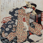 Katsushika Hokusai, Young Woman reading Makura no Sōshi (The Pillow Book), The Sumida Hokusai Museum Collection | Courtesy of the Sumida Hokusai Museum, Tokyo