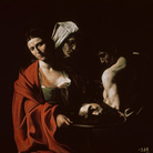 Caravaggio, Salomé con la testa di Battista, 1607 circa, Olio su tela, 140 x 116 cm, Madrid, Palacio Real, Colecciones Reales, Patrimonio Nacional