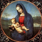 Raffaello Sanzio (1483 - 1520), Madonna Conestabile, 1504, Olio su tavola, Diametro 17.9 cm, Museo Statale Ermitage, San Pietroburgo