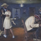 Georg Pemba, Kwa Stemele, 1981. Olio su cartone, cm 33,6 x 43,6. Johannesburg Art Gallery, Johannesburg