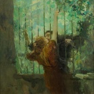 Antonio Ambrogio Alciati, Il convegno, 1918, Olio su tavola,  75 x 75 cm
