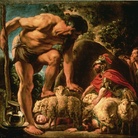 Jacob Jordaens, Ulisse e i compagni scappano dall'antro di Polifemo, Particolare, 1630, Olio su tela, Mosca, Museo Puškin
