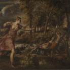 Tiziano, La morte di Atteone, 1559-1575 circa, Olio su tela, 197.8 x 178.8 cm | © The National Gallery, London