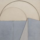 Giuseppe Uncini, Dimore n. 33 B, 1983, Cemento e laminato, 70 x 100 cm, 