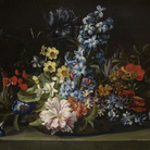 Attribuito a Jan van den Hecke, Cesto di fiori, XVII secolo, Olio su tela, 49 x 35 cm | Courtesy KHM-Museumsverband