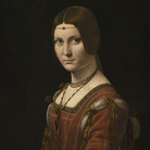 Leonardo da Vinci, Ritratto di dama (La Belle Ferronnière o Presunto ritratto di Lucrezia Crivelli), 1493-1495 circa, Olio su tavola di noce, 45 x 63 cm, Parigi, Musée du Louvre, Département des Peintures, Collezione dell’Imperatore Francesco