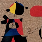 Tessitura Arazzeria Scassa, Composizione, 1975, Da Joan Miró, Arazzo ad alto liccio, lana, 238 x 122 cm | Courtesy of Tessitura Arazzeria Scassa, Asti Collezione privata, Asti