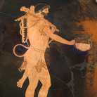 Ercole e Atena, Anfora attica del Pittore di Berlino, 500/490 a.C. circa, Altezza (con coperchio) 79 cm, Antikenmuseum Basel und Sammlung Ludwig
