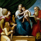 Raffaello Sanzio, Madonna del Pesce, 1513-1514, Olio su tavola, 158 x 215 cm, Museo del Prado, Madrid