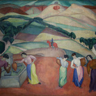 Diego Rivera - La fonte di Toledo, 1913.Olio su tela, 166,3 x 204,6 cm.Col. Museo Dolores Olmedo, Xochimilco, México