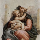 Correggio, Madonna della Scala, affresco staccato trasportato su tela, cm 201x145.5x3.5. Galleria Nazionale, Parma