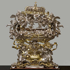 Massimiliano Soldani Benzi, Reliquiario di San Casimiro, 1687, argento fuso, sbalzato, cesellato, inciso e dorato, cm. 83 x 59. Firenze, Museo delle Cappelle Medicee