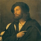 Giovanni Busi detto Cariani, Ritratto virile, 1510-20, 55 x 70 cm, Gallerie dell'Accademia, Venezia