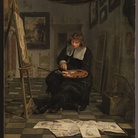 Michiel van Musscher, Artist in his Studio, 1665 ca., olio su tavola, 47.3 x 36.5 cm