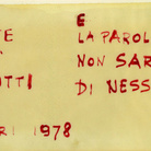 Parole, parole, parole…Arte nell'epoca della comunicazione