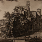 Giambattista Piranesi, Vedute di Roma, Isola Tiberina, Acquaforte, 58.8 x 85.2 cm | Courtesy Musei Civici di Bassano del Grappa