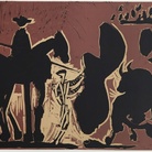 Pablo Picasso, Before the Lance. II, 24.8.1959, linografia a colori, “Epreuve d’essai”, 2° e ultimo stato, 599x7511 mm. Kunstmuseum Pablo Picasso Münster 
