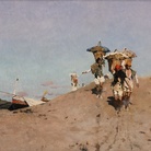 Luigi Di Giovanni, Pescatori di Sferracavallo, 1892. Olio su tela. Galleria d’arte moderna, Palermo