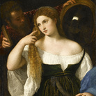 Tiziano Vecellio, Giovane donna alla toeletta, 1515 circa, Olio su tela, 99 × 76 cm, Parigi, Musée du Louvre | © bpk | RMN - Grand Palais | Thierry Le Mage