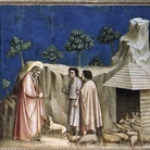 Giotto, Gioacchino tra i pastori, 1315-1325, affresco staccato, 252.5x132x3.2. Galleria dell'Accademia, Firenze