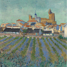 Vincent van Gogh, Veduta di Saintes-Maries-de-la-Mer, 1888. Olio su tela, cm 64,2 x 53. © Kröller-Mu?ller Museum