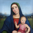 Chantilly, Musée Condé | Francesco Francia,  Vergine col Bambino, Tavola, 44 x 57 cm, Chaalis | © Studio Sébert -­ Institut de France, Abbaye Royale de Chaalis