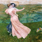 Francesco Vinea (Forlì, 1845 - Firenze, 1902), Il ballo sul prato, Collezione Segalini