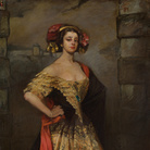 Lino Selvatico, La danzatrice Rita Sacchetto, 1911, Olio su tela,  217 x 120 cm, Collezione privata | 
