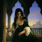 Francesco Hayez, Accusa Segreta, 1847 ca., Olio su tela, Pavia, Musei Civici di Pavia | Una giovane donna veneziana nell'atto di vendicarsi nei confronti dell'amante che l'ha tradita, depone nella celebre e terribile gola di leone del Palazzo Ducale di Venezia, destinata ad ingoiare le denunce di delatori anonimi contro i cospiratori, un foglio, con il quale accusa il suo amante, presso il Tribunale dell'Inquisizione, di cospirare contro la Serenissima.