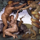 Michelangelo Buonarroti, Peccato originale e cacciata dal Paradiso terrestre, 1510 circa, Affresco, 570 x 280 cm, Cappella Sistina, Musei Vaticani, Città del Vaticano, Roma