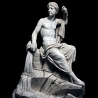 Scultore italiano del XVIII secolo, Divinità fluviale, marmo, altezza 91 cm. Roma, Fondazione Dino ed Ernesta Santarelli