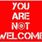 You are not welcome