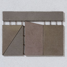 Giuseppe Uncini, Dimore, 1982, Cemento e ferro su legno, 60.5 x 44 cm, 