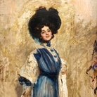 Cesare Tallone, Ritratto di Lina Cavalieri, 1905, olio su tela. Collezione Candiani