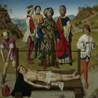 Dieric Bouts, Martirio di Sant'Erasmo, Dettaglio, 1458, Lovanio, Collegiata di San Pietro (Sint-Pieterskerk) | Courtesy Visitflanders