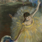 Fin d’arabesque (Ballerina con bouquet), 1877 olio, pittura all'essenza e pastello su tela; 67x38 cm 