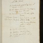 Thomas Dempster, De Etruria Regali, libri septem. Indice del Libro Primo (HOL.MS 501), XVII secolo. Manoscritto. Norfolk, Holkham Hall