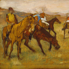 Edgar Degas (1834–1917), Prima della gara, 1882-1884, Olio su pannello, 26.4 cm x 34.9 cm, Mount Vernon-Belvedere, Baltimore, Walters Art Museum