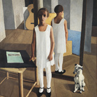 Felice Casorati, Beethoven, 1928 olio su tavola, 139 x 120 cm