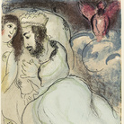 Marc Chagall, Sara e Abimelech, 1960. Litografia a colori, cm 35,5x26,3. Lascito Noah Chodos, New York, all'American Friends of the Israel Museum © Chagall ® by SIAE 2 015