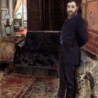 Giuseppe De Nittis, Autoritratto, 1883-1884, Pastello su tela, cm. 114x88, Barletta, Pinacoteca Giuseppe De Nittis