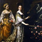 Giuseppe Maria Crespi, Ritratto di Virginia Sacchetti Caprara, olio su tela, 225 x 150 cm.