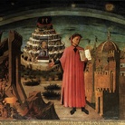 Domenico di Michelino, Dante e il suo poema, 1465. Affresco nella Cattedrale di Santa Maria del Fiore, Firenze.