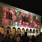 Luca Agnani. Proiezione 3D sulla facciata della storica Loggia del Lionello